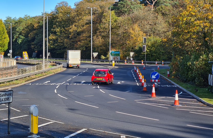 improvements to sports centre roundabout