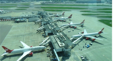 London Heathrow planes on the ground
